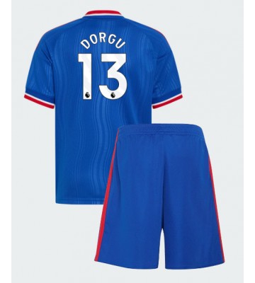 Manchester United Patrick Dorgu #13 Udebanetrøje Børn 2026-27 Kortærmet (+ Korte bukser)